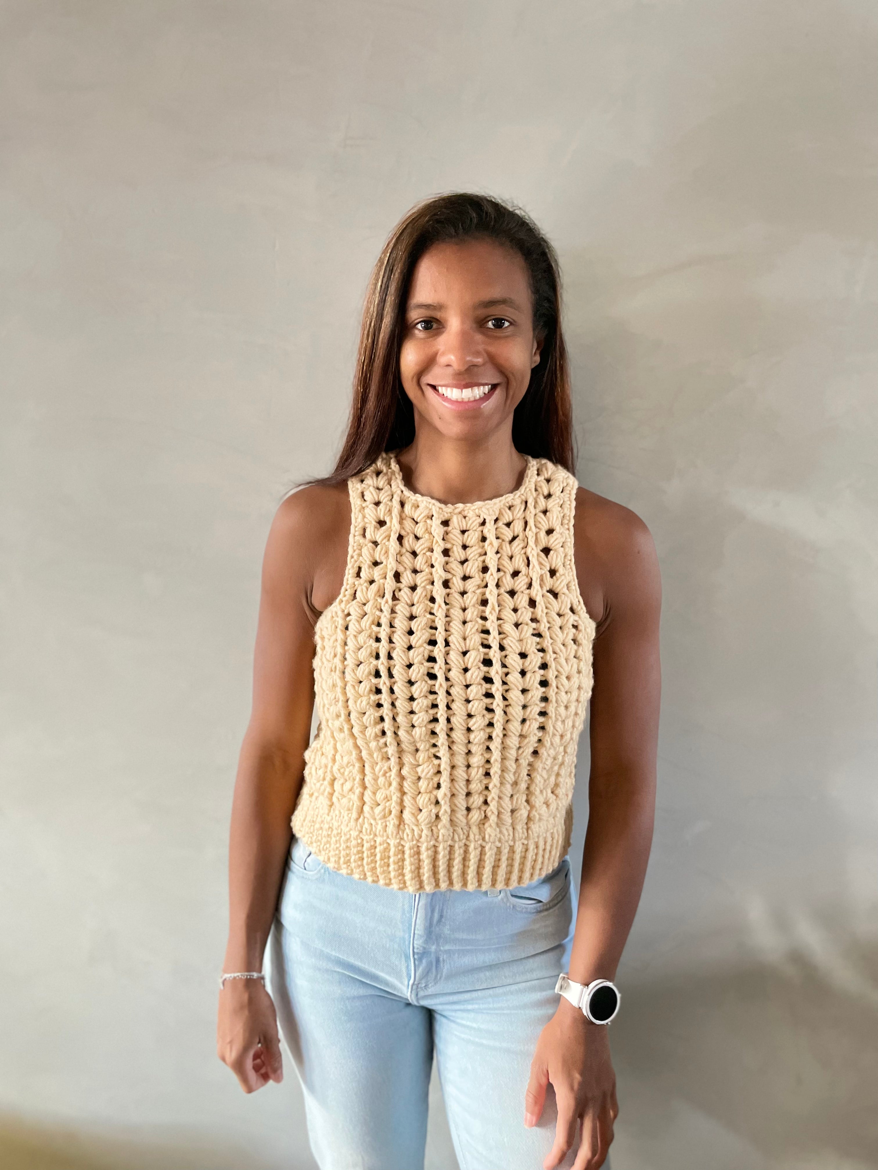 Colete de crochê Elburg