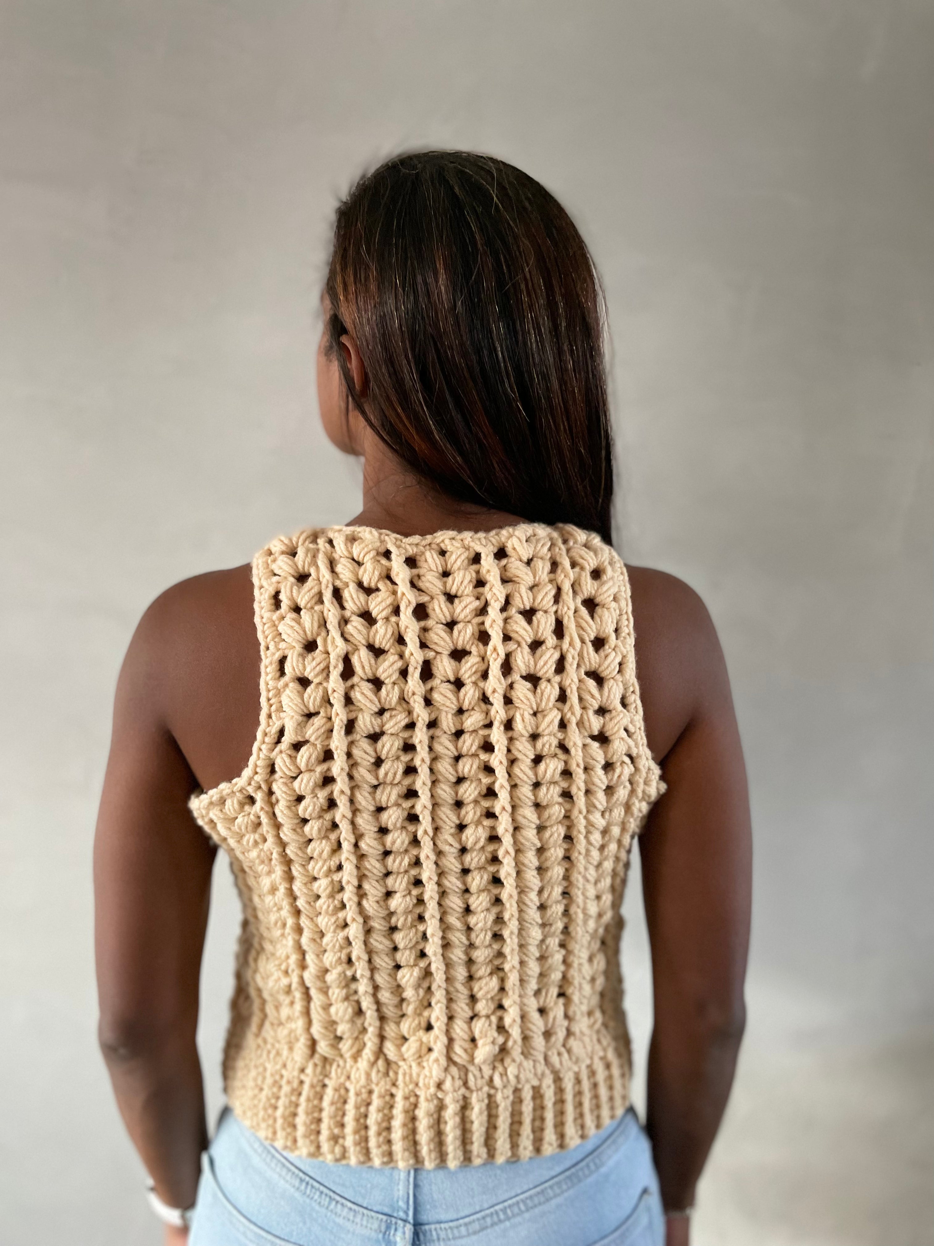 Colete de crochê Elburg