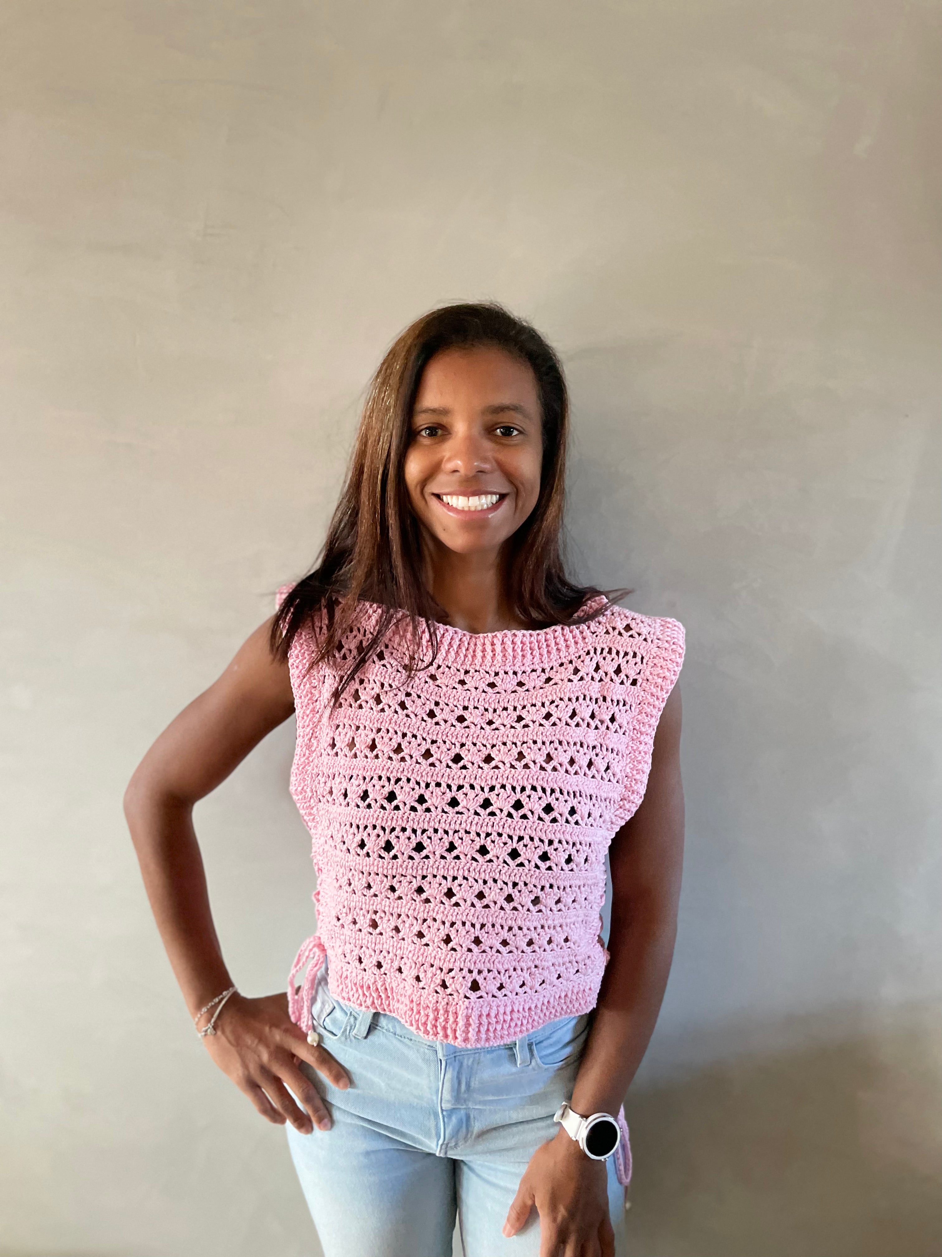 Top de praia com abertura lateral