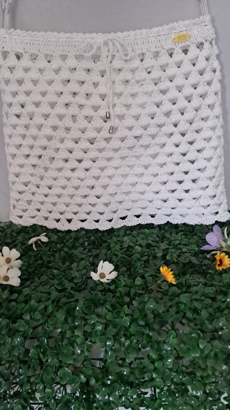 Saia de crochê Flor do Campo