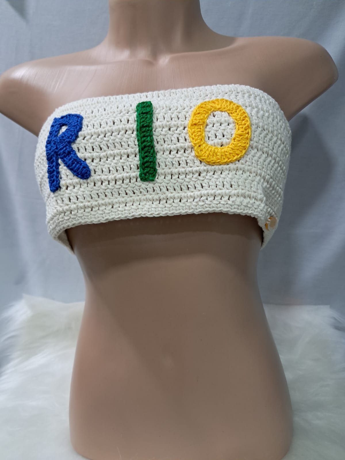 Top de crochê personalizável