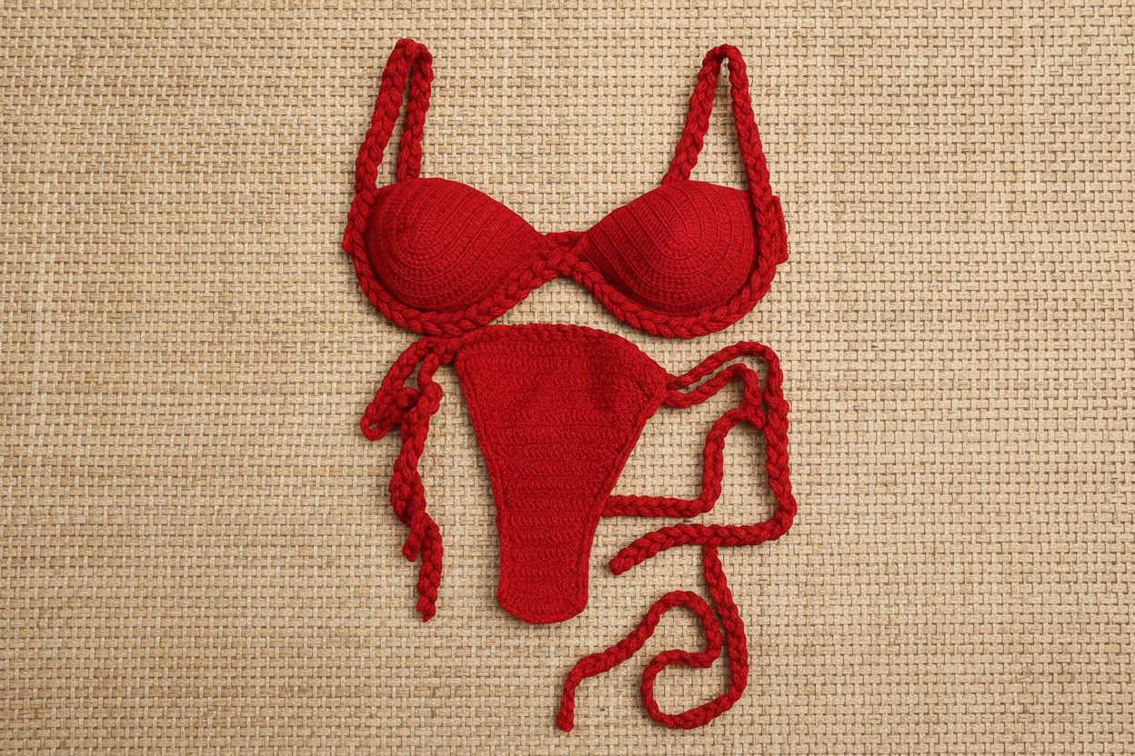 Biquini de crochê Evellyn