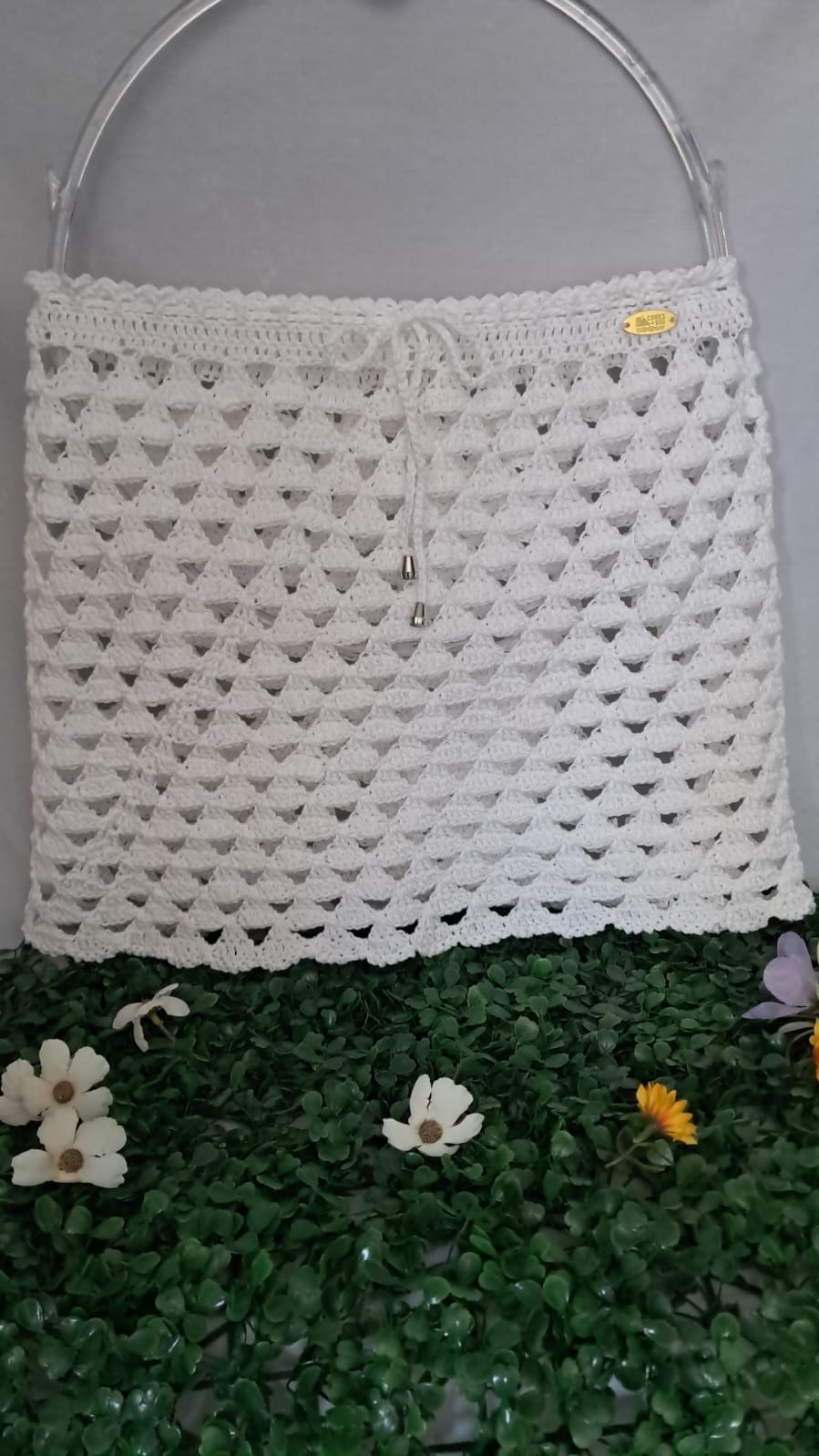 Saia de crochê Flor do Campo