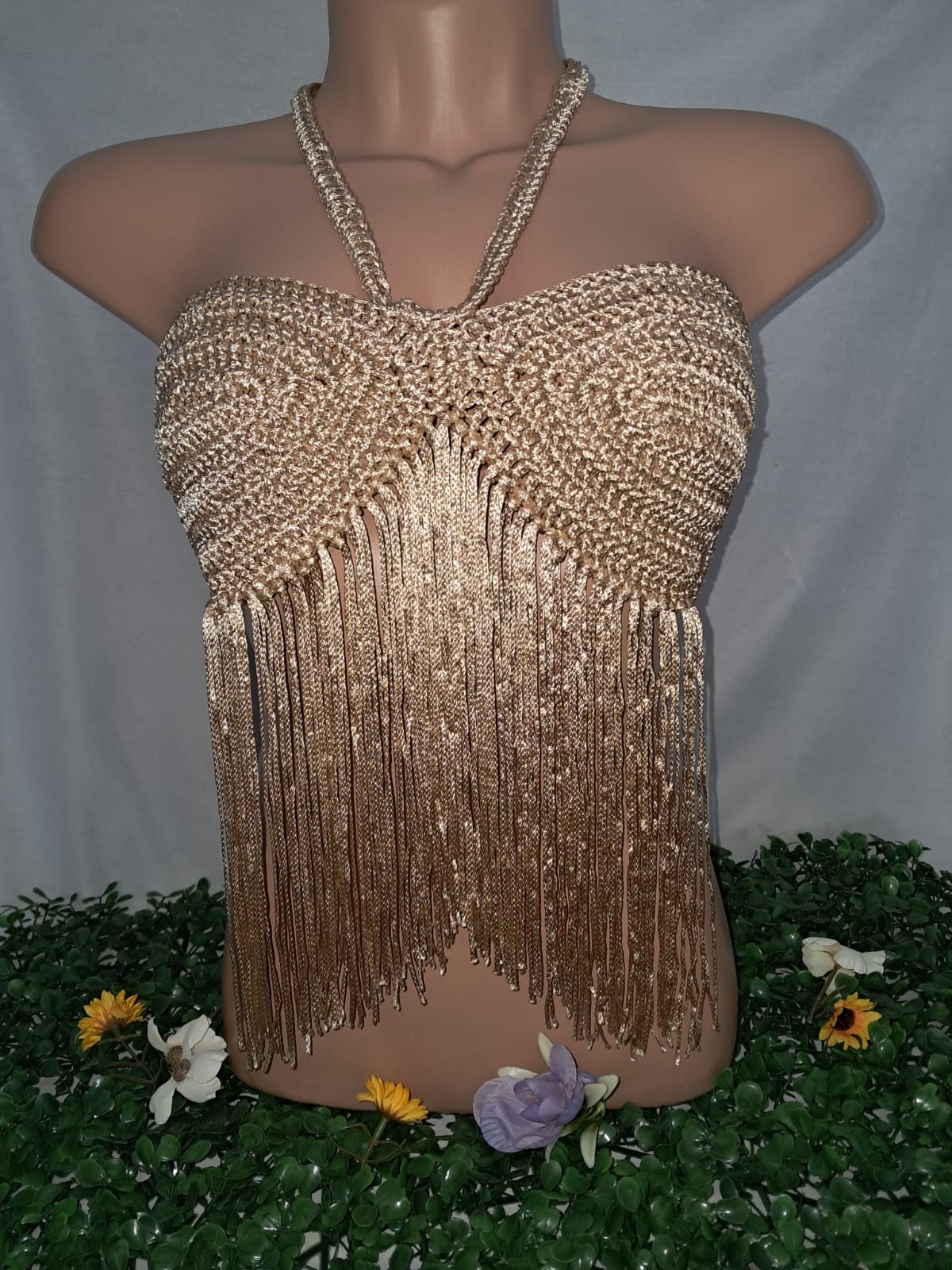 Top de crochê Sunset